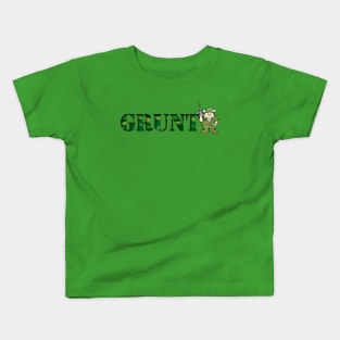 Gutter Pigs Grunt Kids T-Shirt